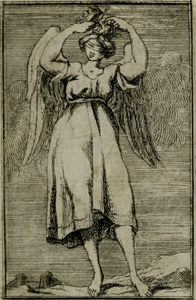 An illustration from Iconologie tirée de divers auteurs. Ouvrage utile aux gens de lettres, aux poëtes, aux artistes, & généralement à tous les amateurs des beaux-arts, 1766, leaf 44