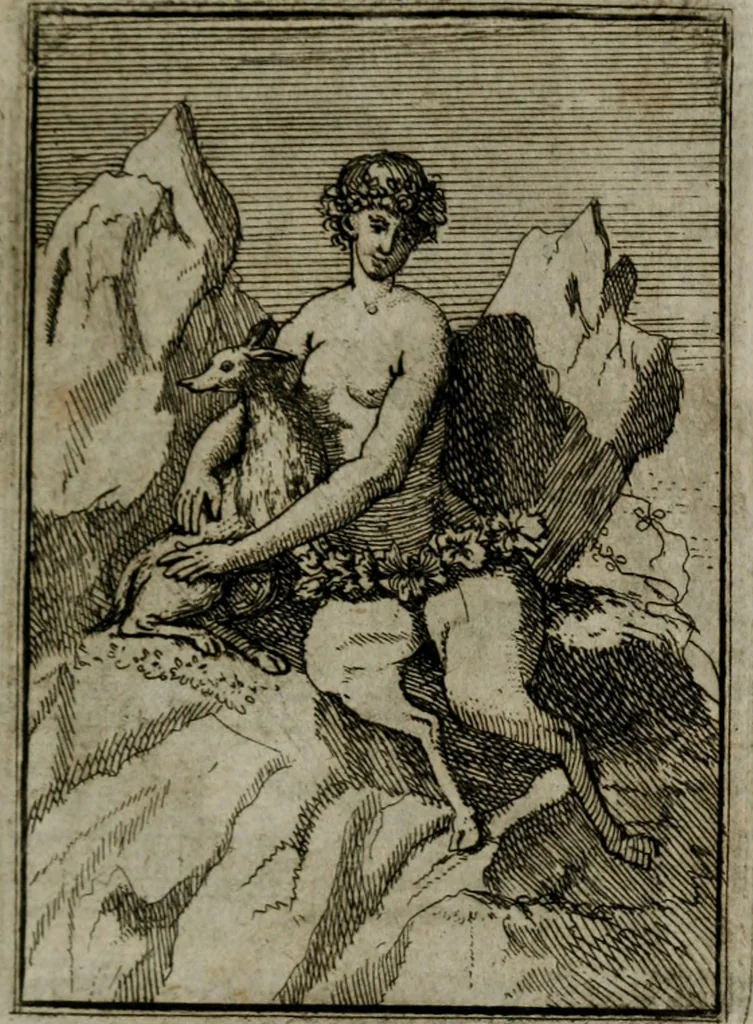 An illustration from Iconologie tirée de divers auteurs. Ouvrage utile aux gens de lettres, aux poëtes, aux artistes, & généralement à tous les amateurs des beaux-arts, 1766, leaf 474
