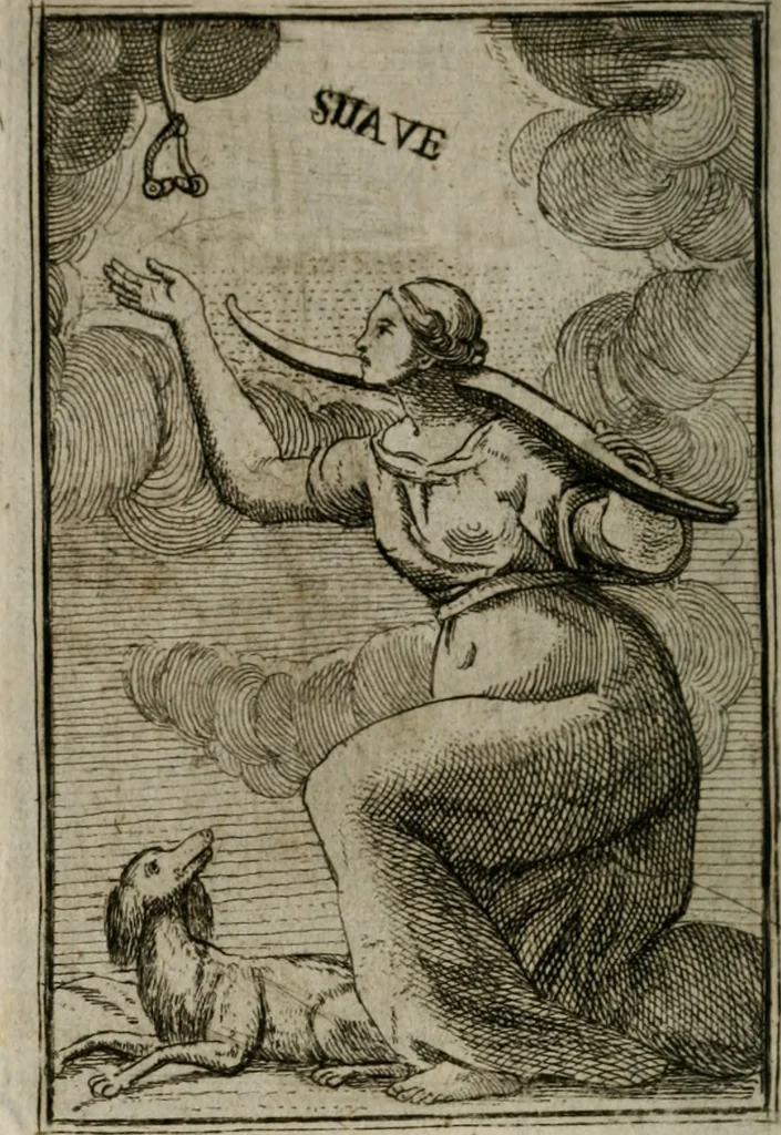 An illustration from Iconologie tirée de divers auteurs. Ouvrage utile aux gens de lettres, aux poëtes, aux artistes, & généralement à tous les amateurs des beaux-arts, 1766, leaf 489