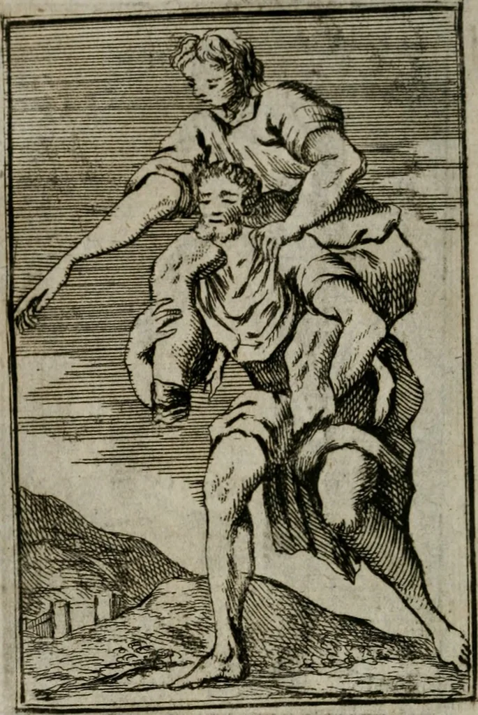 An illustration from Iconologie tirée de divers auteurs. Ouvrage utile aux gens de lettres, aux poëtes, aux artistes, & généralement à tous les amateurs des beaux-arts, 1766, leaf 49