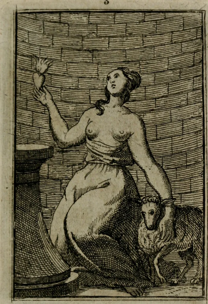 An illustration from Iconologie tirée de divers auteurs. Ouvrage utile aux gens de lettres, aux poëtes, aux artistes, & généralement à tous les amateurs des beaux-arts, 1766, leaf 490