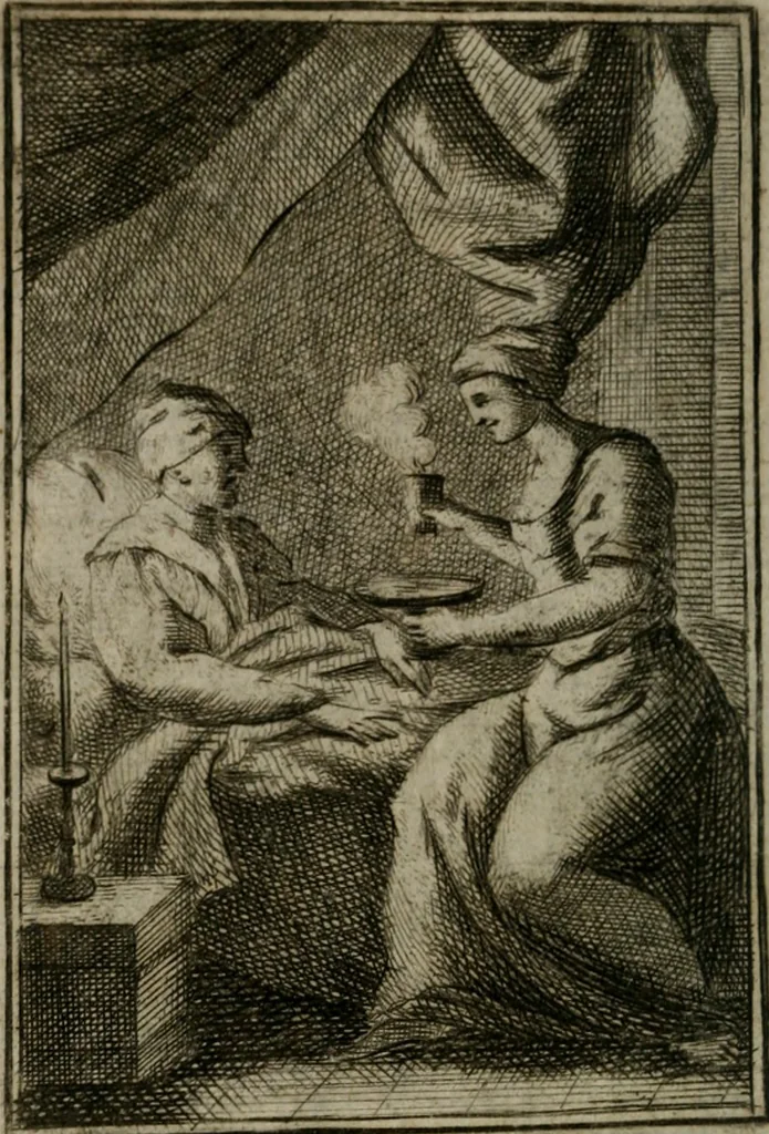 An illustration from Iconologie tirée de divers auteurs. Ouvrage utile aux gens de lettres, aux poëtes, aux artistes, & généralement à tous les amateurs des beaux-arts, 1766, leaf 499