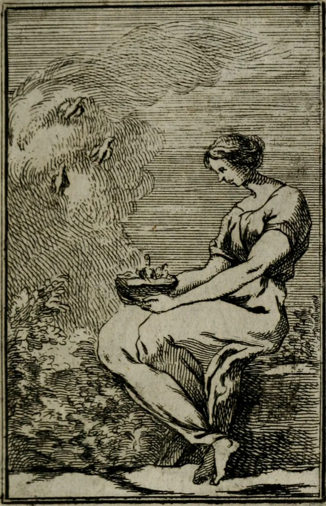 An illustration from Iconologie tirée de divers auteurs. Ouvrage utile aux gens de lettres, aux poëtes, aux artistes, & généralement à tous les amateurs des beaux-arts, 1766, leaf 50