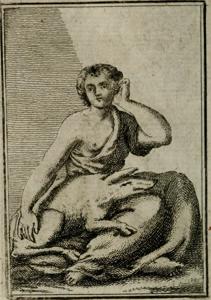 An illustration from Iconologie tirée de divers auteurs. Ouvrage utile aux gens de lettres, aux poëtes, aux artistes, & généralement à tous les amateurs des beaux-arts, 1766, leaf 503