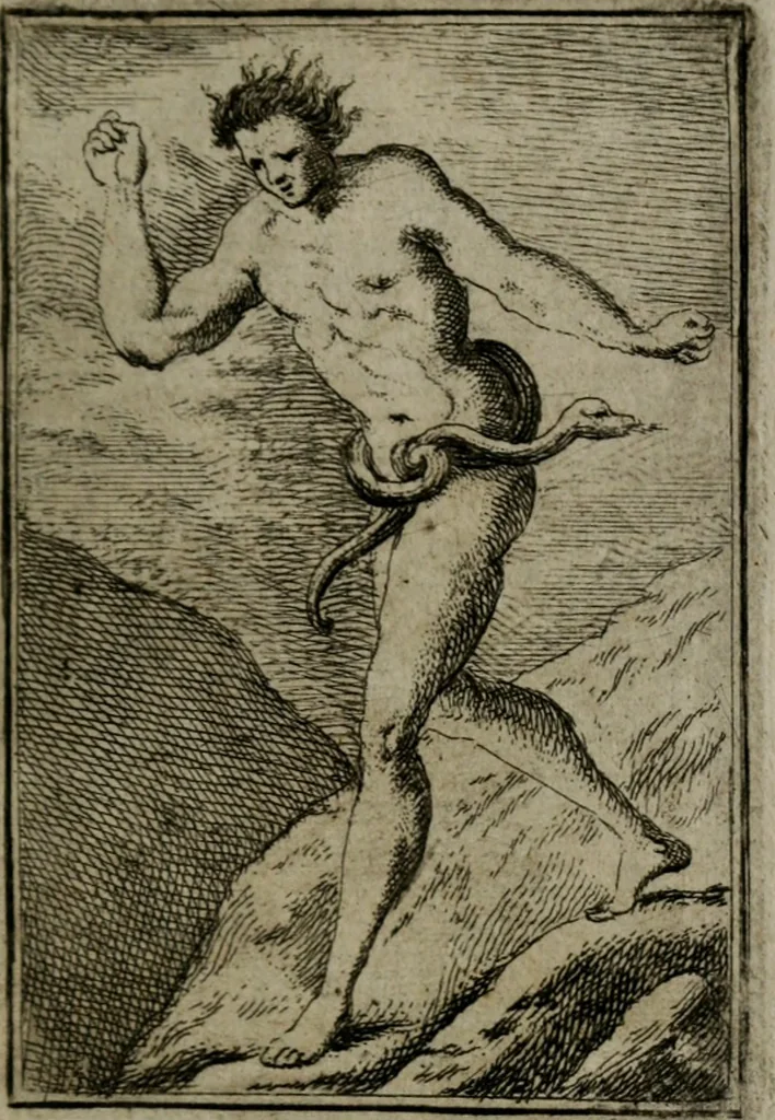 An illustration from Iconologie tirée de divers auteurs. Ouvrage utile aux gens de lettres, aux poëtes, aux artistes, & généralement à tous les amateurs des beaux-arts, 1766, leaf 520