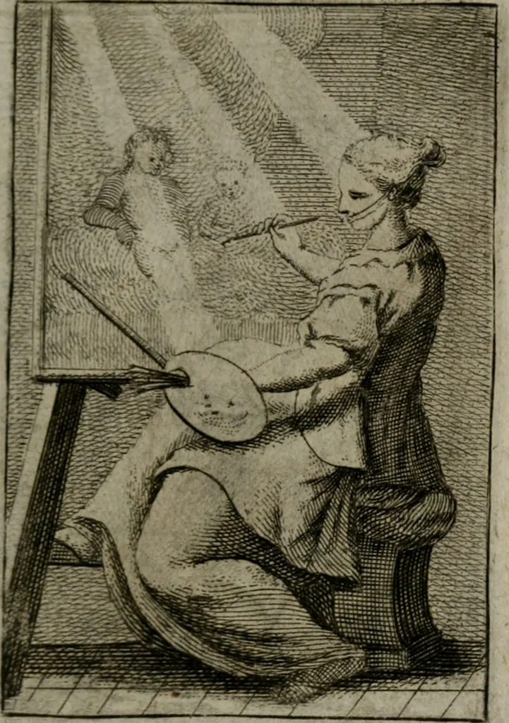 An illustration from Iconologie tirée de divers auteurs. Ouvrage utile aux gens de lettres, aux poëtes, aux artistes, & généralement à tous les amateurs des beaux-arts, 1766, leaf 522