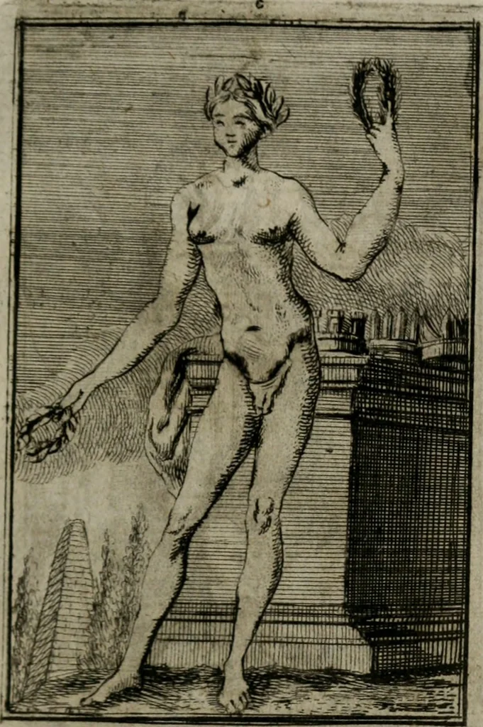 An illustration from Iconologie tirée de divers auteurs. Ouvrage utile aux gens de lettres, aux poëtes, aux artistes, & généralement à tous les amateurs des beaux-arts, 1766, leaf 54