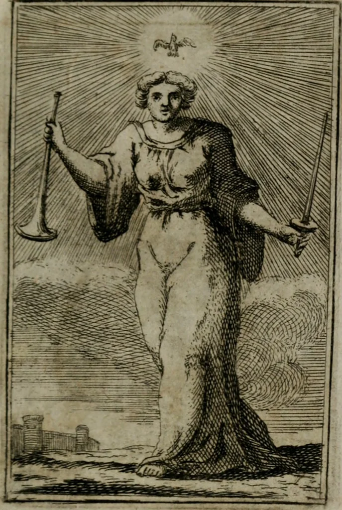 An illustration from Iconologie tirée de divers auteurs. Ouvrage utile aux gens de lettres, aux poëtes, aux artistes, & généralement à tous les amateurs des beaux-arts, 1766, leaf 548