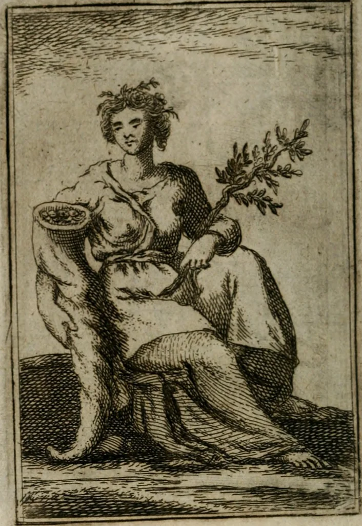 An illustration from Iconologie tirée de divers auteurs. Ouvrage utile aux gens de lettres, aux poëtes, aux artistes, & généralement à tous les amateurs des beaux-arts, 1766, leaf 549