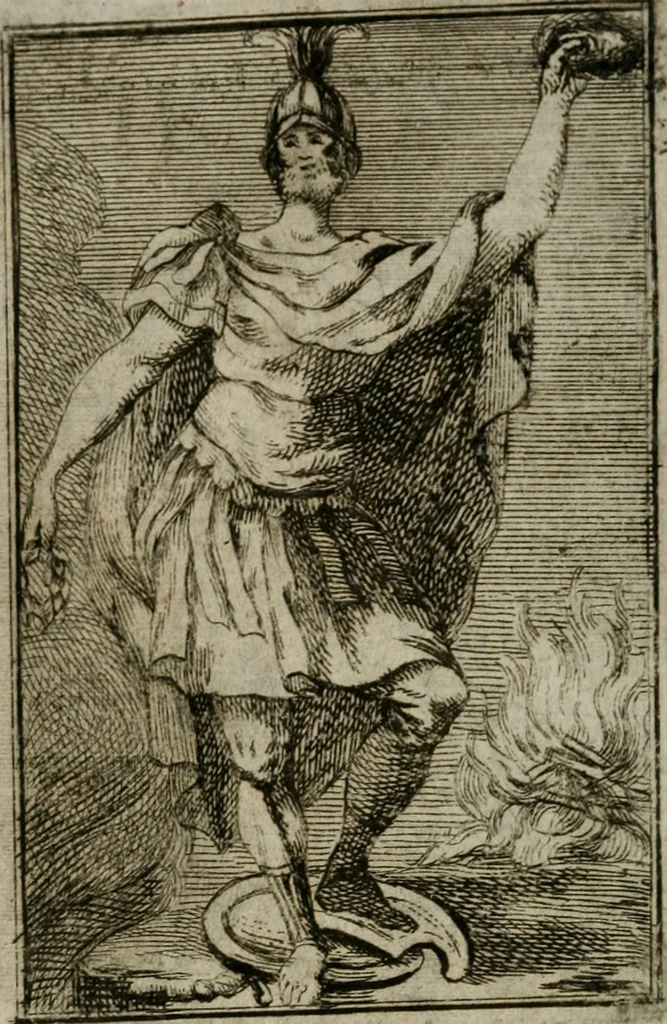 An illustration from Iconologie tirée de divers auteurs. Ouvrage utile aux gens de lettres, aux poëtes, aux artistes, & généralement à tous les amateurs des beaux-arts, 1766, leaf 55