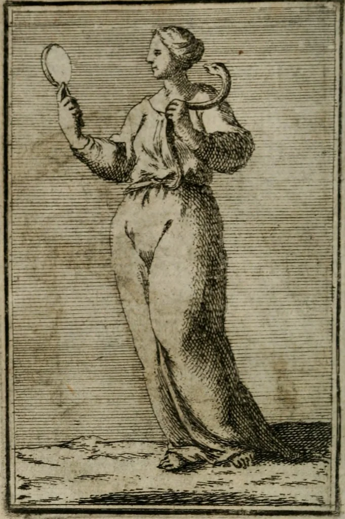 An illustration from Iconologie tirée de divers auteurs. Ouvrage utile aux gens de lettres, aux poëtes, aux artistes, & généralement à tous les amateurs des beaux-arts, 1766, leaf 551