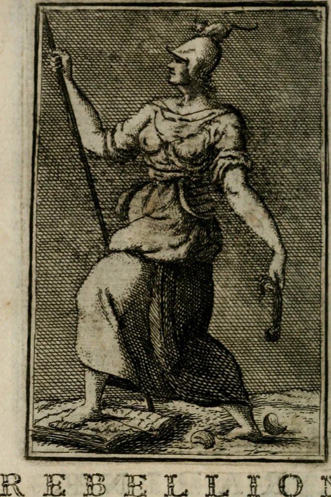 An illustration from Iconologie tirée de divers auteurs. Ouvrage utile aux gens de lettres, aux poëtes, aux artistes, & généralement à tous les amateurs des beaux-arts, 1766, leaf 559