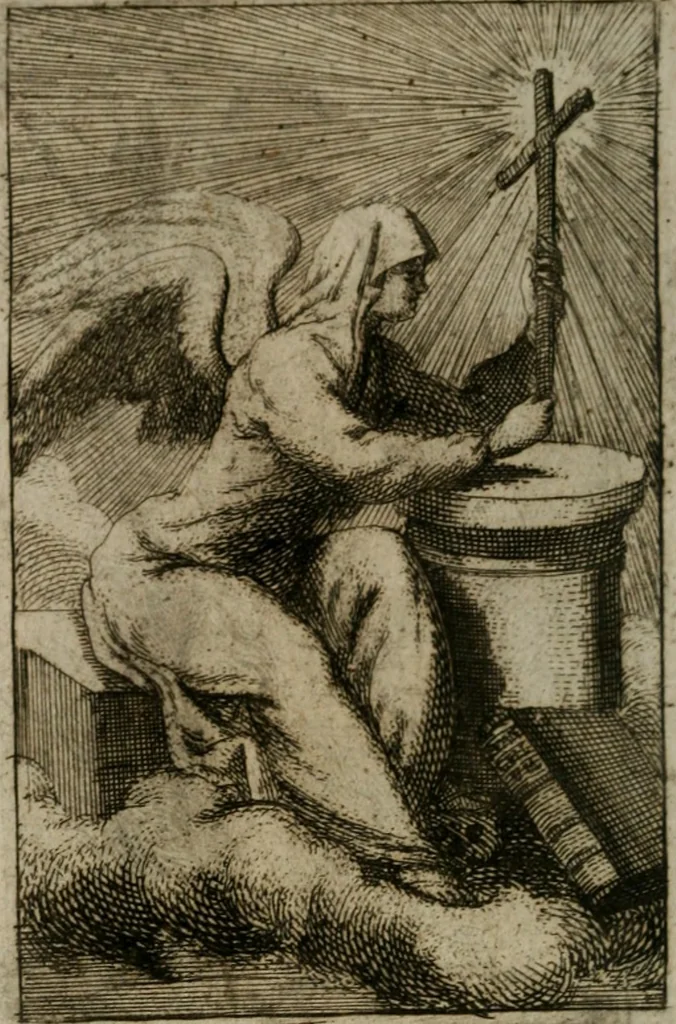 An illustration from Iconologie tirée de divers auteurs. Ouvrage utile aux gens de lettres, aux poëtes, aux artistes, & généralement à tous les amateurs des beaux-arts, 1766, leaf 565