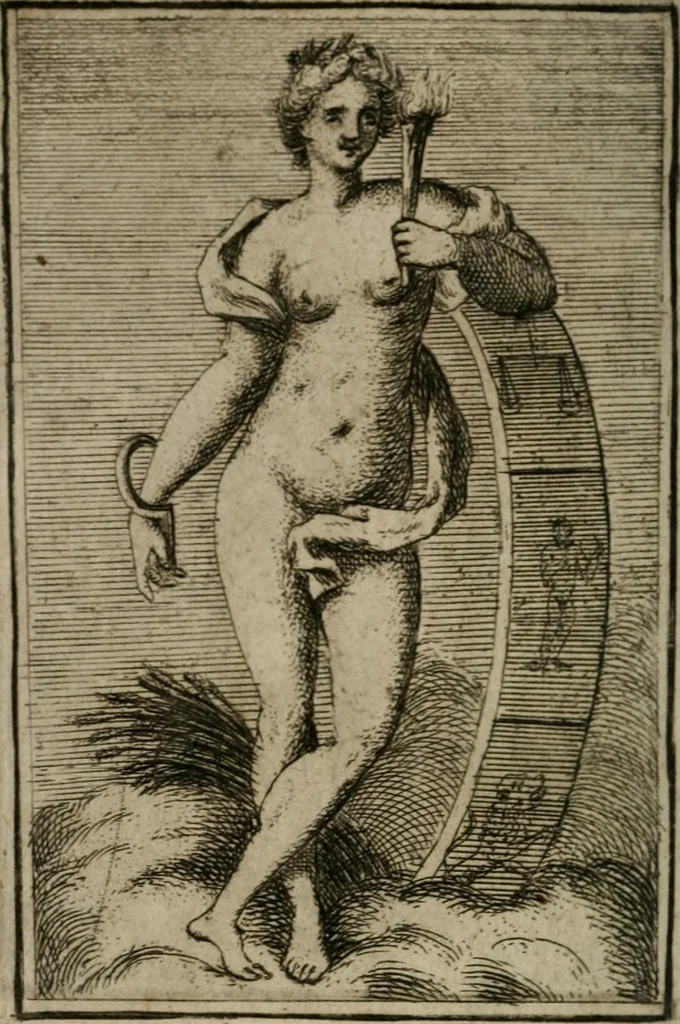 An illustration from Iconologie tirée de divers auteurs. Ouvrage utile aux gens de lettres, aux poëtes, aux artistes, & généralement à tous les amateurs des beaux-arts, 1766, leaf 579