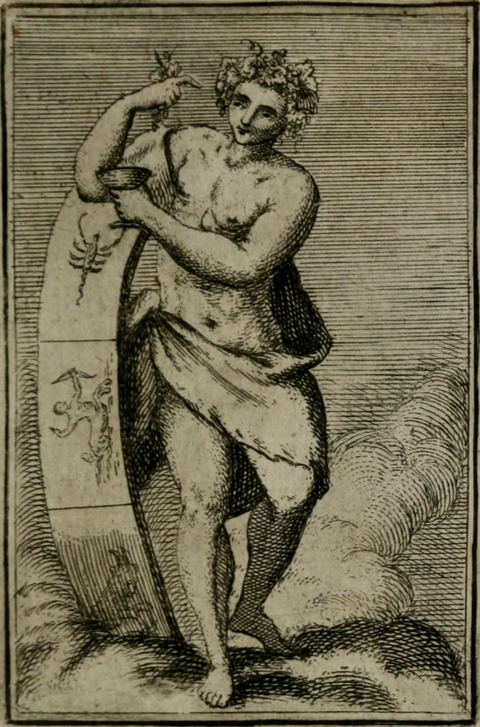 An illustration from Iconologie tirée de divers auteurs. Ouvrage utile aux gens de lettres, aux poëtes, aux artistes, & généralement à tous les amateurs des beaux-arts, 1766, leaf 580