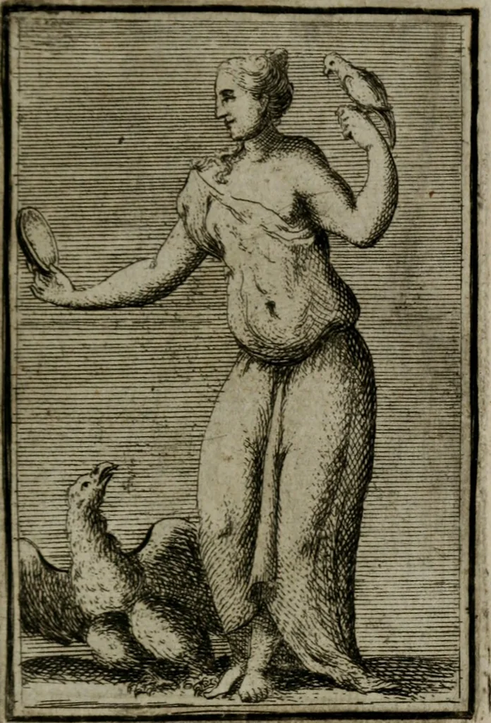 An illustration from Iconologie tirée de divers auteurs. Ouvrage utile aux gens de lettres, aux poëtes, aux artistes, & généralement à tous les amateurs des beaux-arts, 1766, leaf 590