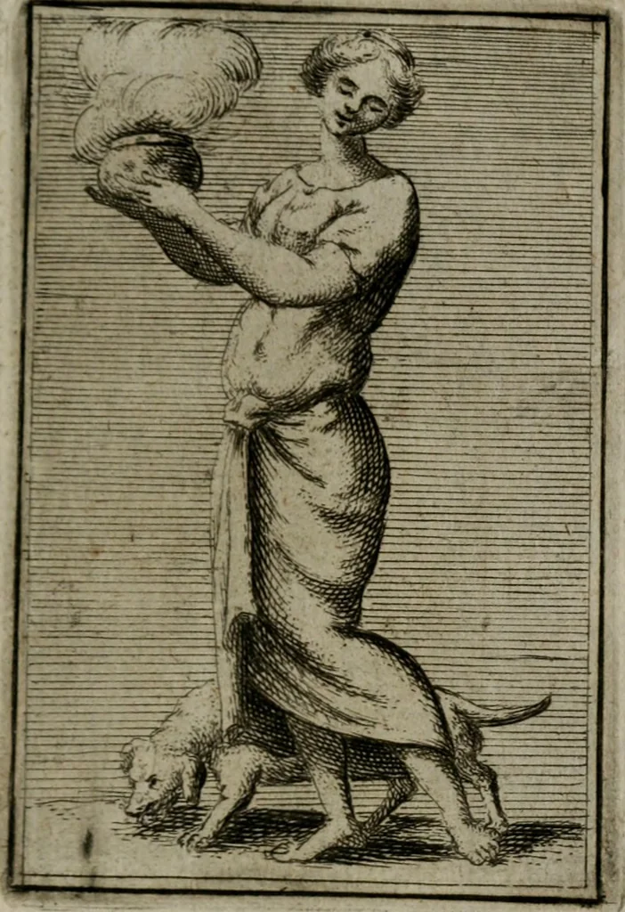 An illustration from Iconologie tirée de divers auteurs. Ouvrage utile aux gens de lettres, aux poëtes, aux artistes, & généralement à tous les amateurs des beaux-arts, 1766, leaf 592