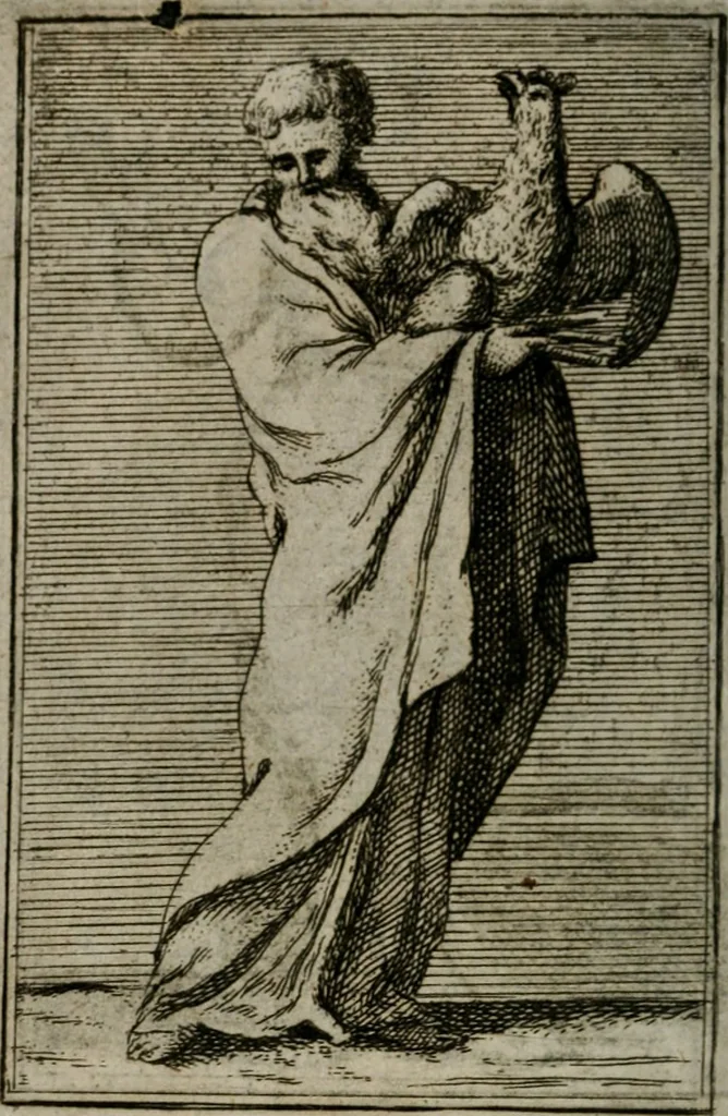 An illustration from Iconologie tirée de divers auteurs. Ouvrage utile aux gens de lettres, aux poëtes, aux artistes, & généralement à tous les amateurs des beaux-arts, 1766, leaf 599