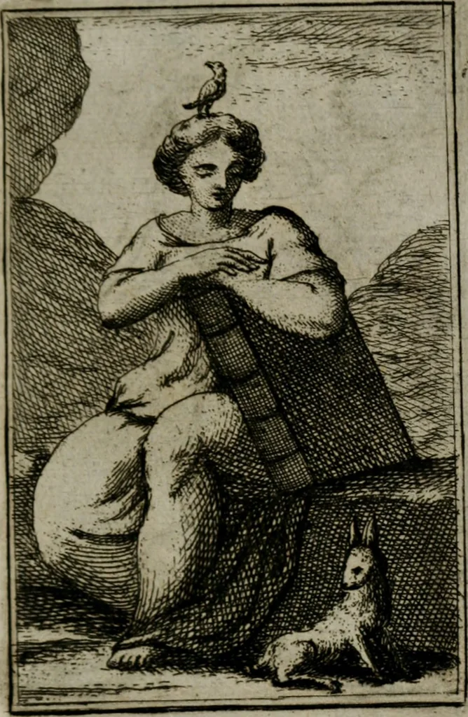 An illustration from Iconologie tirée de divers auteurs. Ouvrage utile aux gens de lettres, aux poëtes, aux artistes, & généralement à tous les amateurs des beaux-arts, 1766, leaf 604