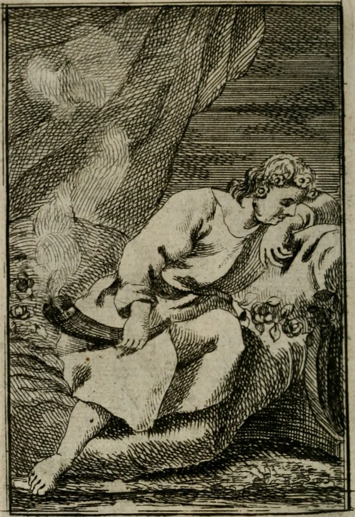 An illustration from Iconologie tirée de divers auteurs. Ouvrage utile aux gens de lettres, aux poëtes, aux artistes, & généralement à tous les amateurs des beaux-arts, 1766, leaf 607