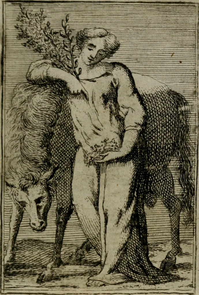 An illustration from Iconologie tirée de divers auteurs. Ouvrage utile aux gens de lettres, aux poëtes, aux artistes, & généralement à tous les amateurs des beaux-arts, 1766, leaf 612