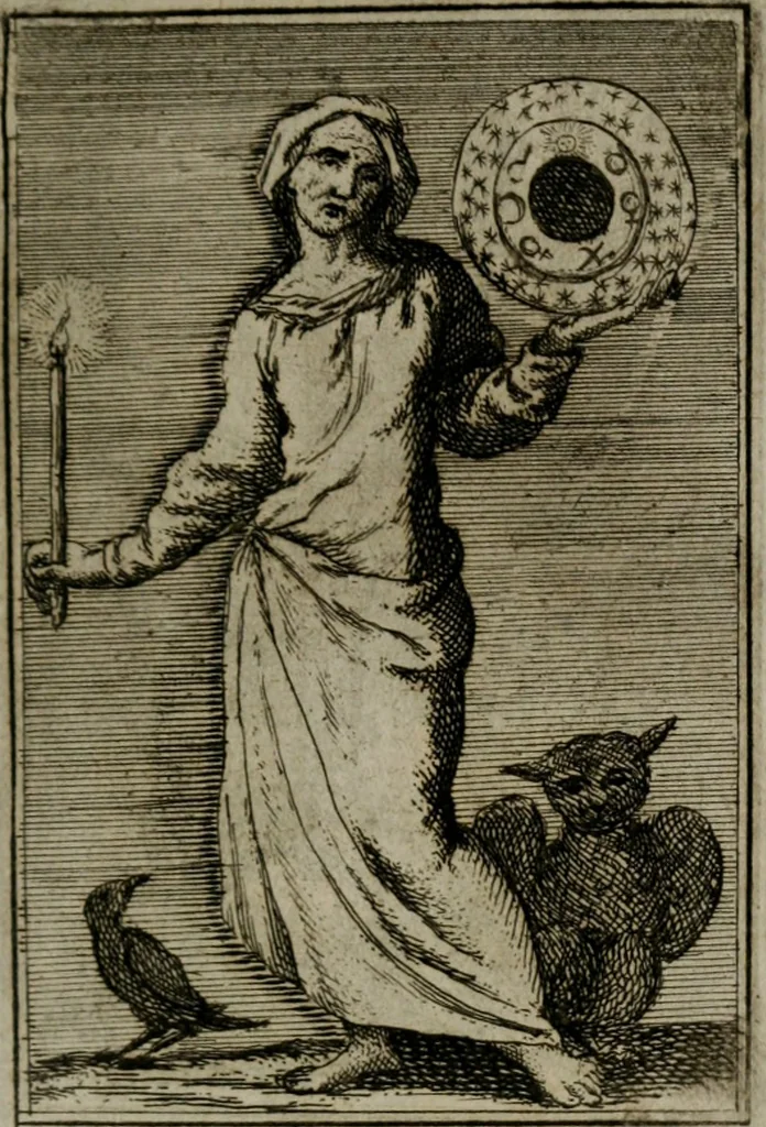 An illustration from Iconologie tirée de divers auteurs. Ouvrage utile aux gens de lettres, aux poëtes, aux artistes, & généralement à tous les amateurs des beaux-arts, 1766, leaf 618