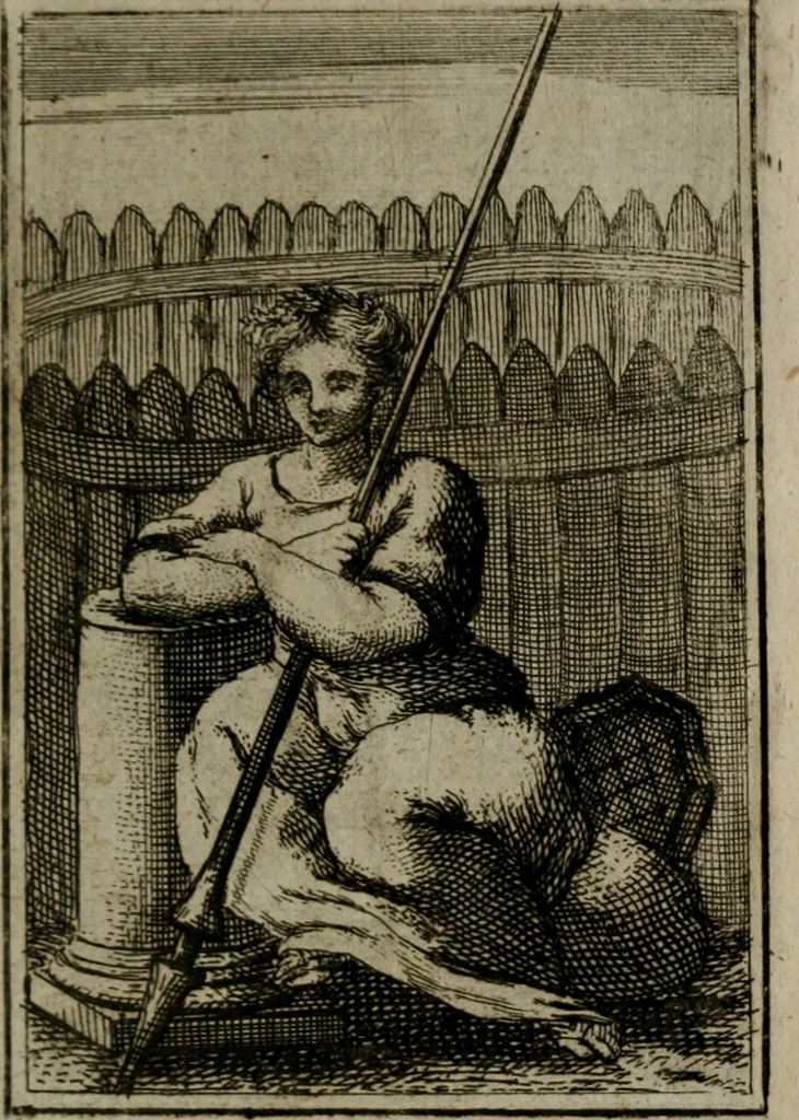 An illustration from Iconologie tirée de divers auteurs. Ouvrage utile aux gens de lettres, aux poëtes, aux artistes, & généralement à tous les amateurs des beaux-arts, 1766, leaf 620