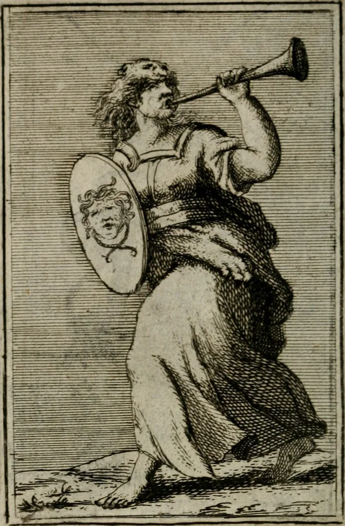 An illustration from Iconologie tirée de divers auteurs. Ouvrage utile aux gens de lettres, aux poëtes, aux artistes, & généralement à tous les amateurs des beaux-arts, 1766, leaf 629