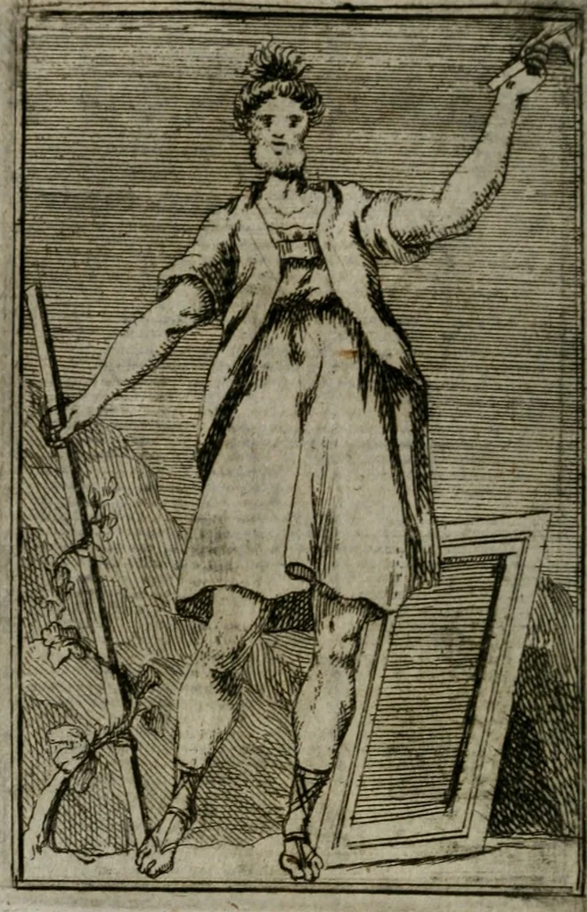 An illustration from Iconologie tirée de divers auteurs. Ouvrage utile aux gens de lettres, aux poëtes, aux artistes, & généralement à tous les amateurs des beaux-arts, 1766, leaf 63