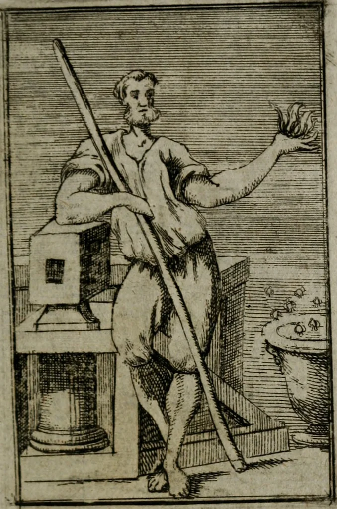 An illustration from Iconologie tirée de divers auteurs. Ouvrage utile aux gens de lettres, aux poëtes, aux artistes, & généralement à tous les amateurs des beaux-arts, 1766, leaf 64