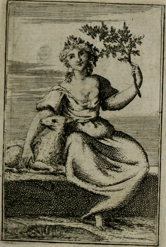 An illustration from Iconologie tirée de divers auteurs. Ouvrage utile aux gens de lettres, aux poëtes, aux artistes, & généralement à tous les amateurs des beaux-arts, 1766, leaf 644