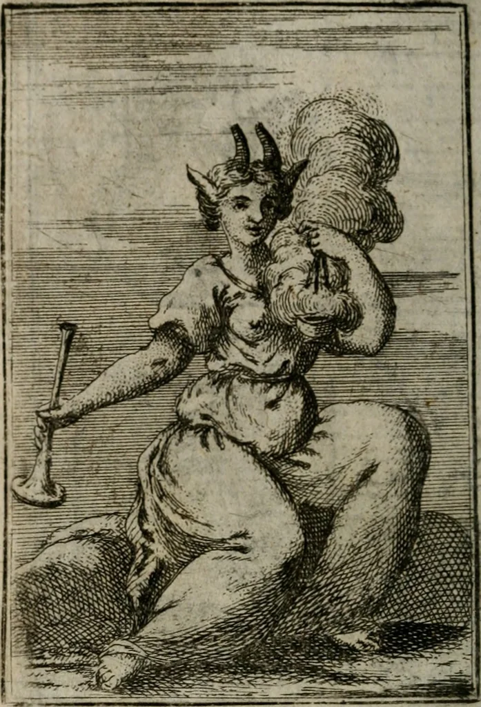 An illustration from Iconologie tirée de divers auteurs. Ouvrage utile aux gens de lettres, aux poëtes, aux artistes, & généralement à tous les amateurs des beaux-arts, 1766, leaf 645