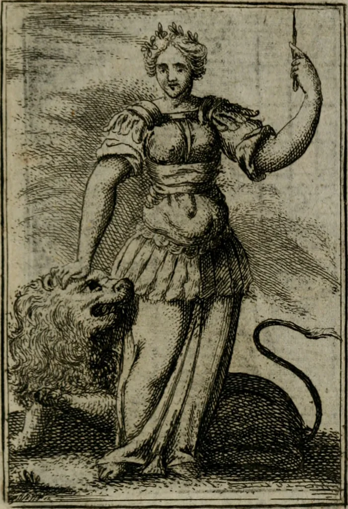 An illustration from Iconologie tirée de divers auteurs. Ouvrage utile aux gens de lettres, aux poëtes, aux artistes, & généralement à tous les amateurs des beaux-arts, 1766, leaf 646