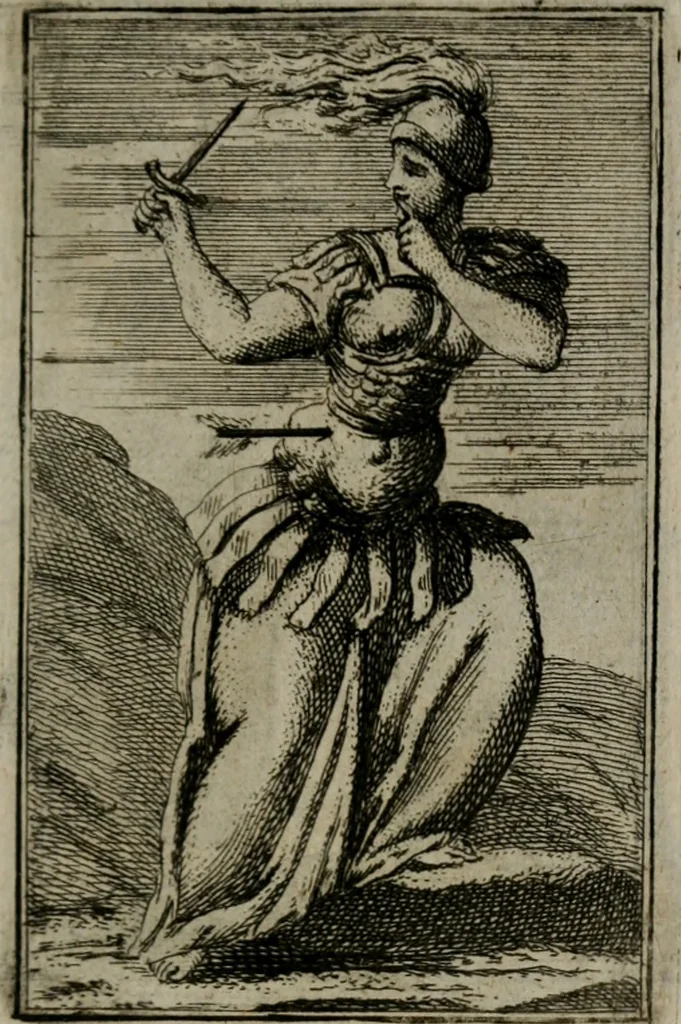 An illustration from Iconologie tirée de divers auteurs. Ouvrage utile aux gens de lettres, aux poëtes, aux artistes, & généralement à tous les amateurs des beaux-arts, 1766, leaf 648