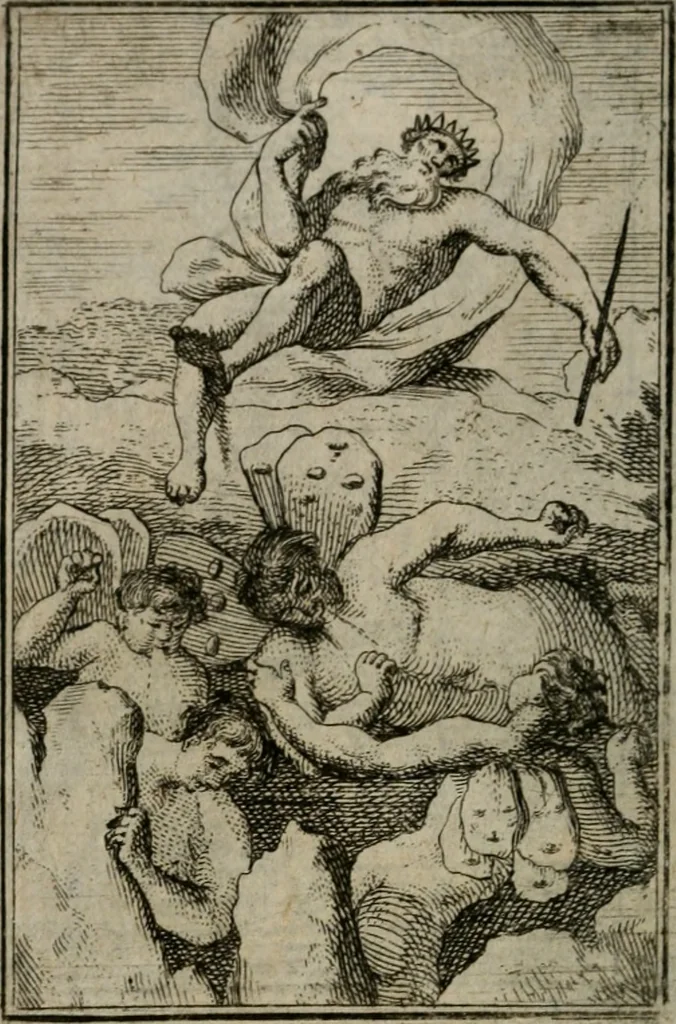 An illustration from Iconologie tirée de divers auteurs. Ouvrage utile aux gens de lettres, aux poëtes, aux artistes, & généralement à tous les amateurs des beaux-arts, 1766, leaf 651
