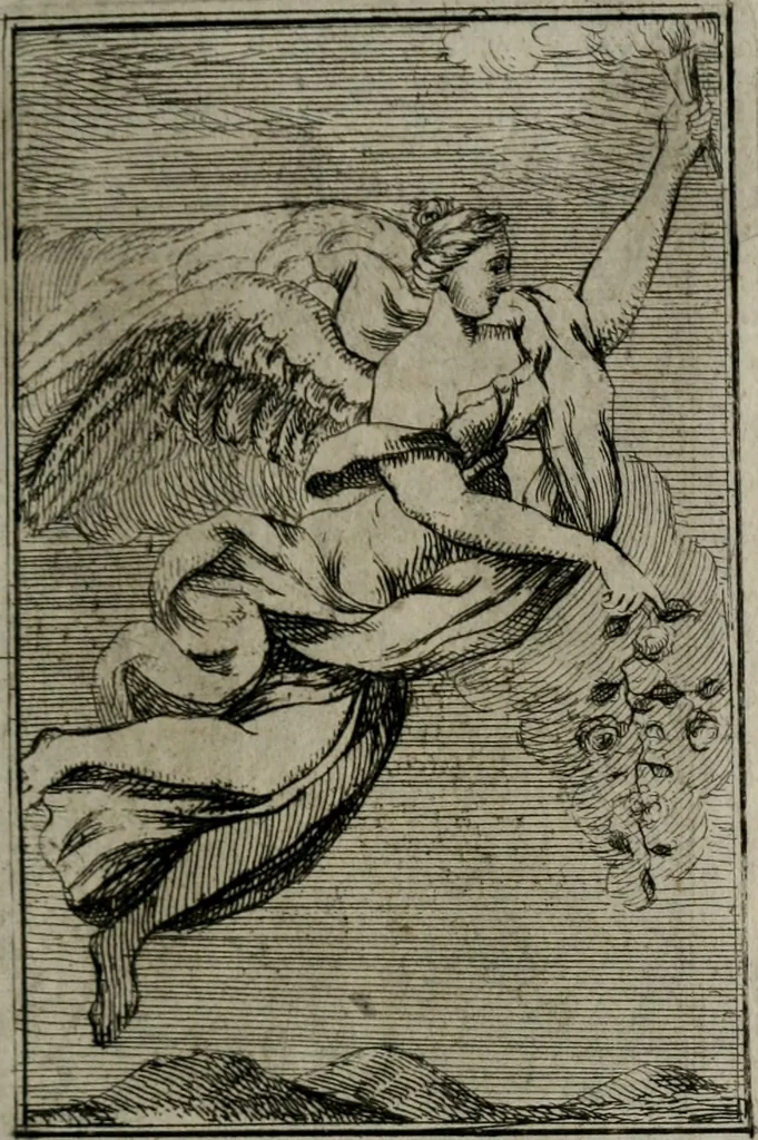 An illustration from Iconologie tirée de divers auteurs. Ouvrage utile aux gens de lettres, aux poëtes, aux artistes, & généralement à tous les amateurs des beaux-arts, 1766, leaf 74