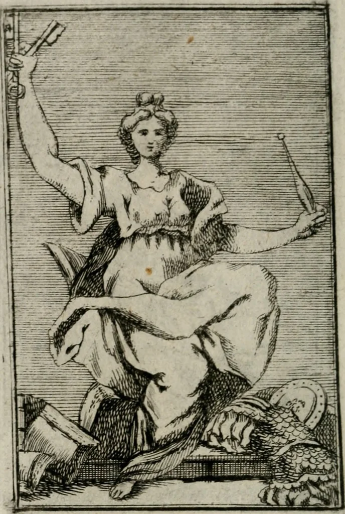 An illustration from Iconologie tirée de divers auteurs. Ouvrage utile aux gens de lettres, aux poëtes, aux artistes, & généralement à tous les amateurs des beaux-arts, 1766, leaf 75
