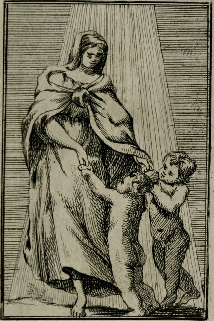 An illustration from Iconologie tirée de divers auteurs. Ouvrage utile aux gens de lettres, aux poëtes, aux artistes, & généralement à tous les amateurs des beaux-arts, 1766, leaf 82