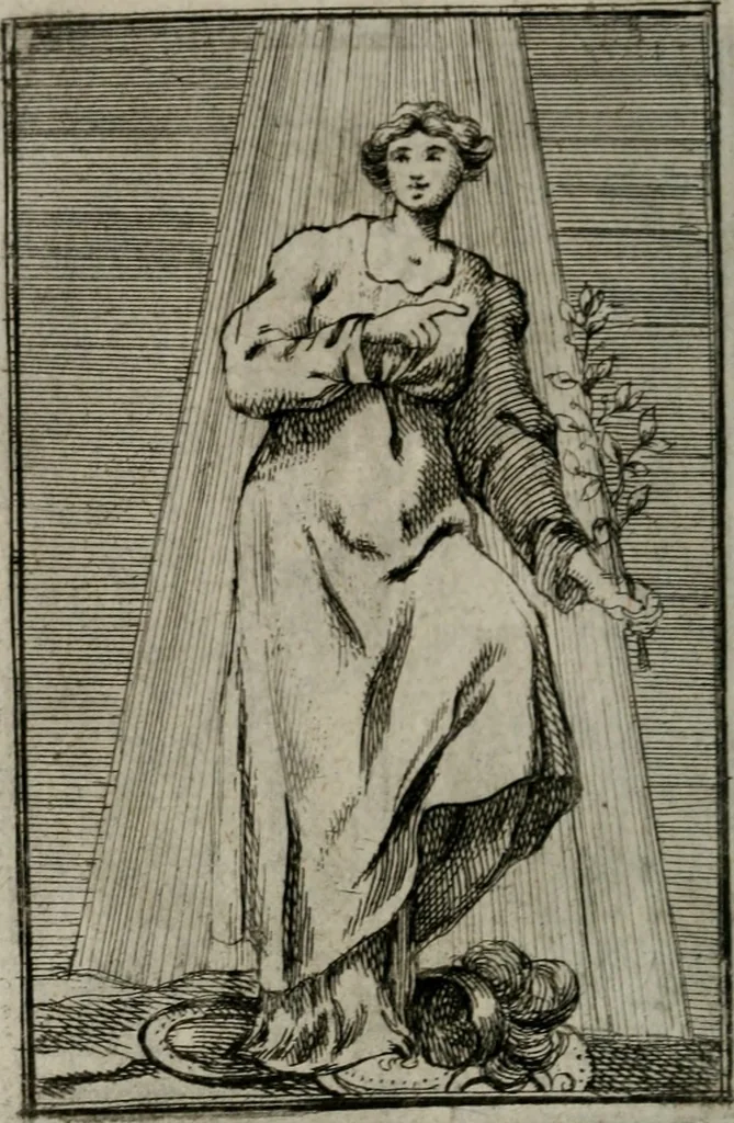 An illustration from Iconologie tirée de divers auteurs. Ouvrage utile aux gens de lettres, aux poëtes, aux artistes, & généralement à tous les amateurs des beaux-arts, 1766, leaf 83