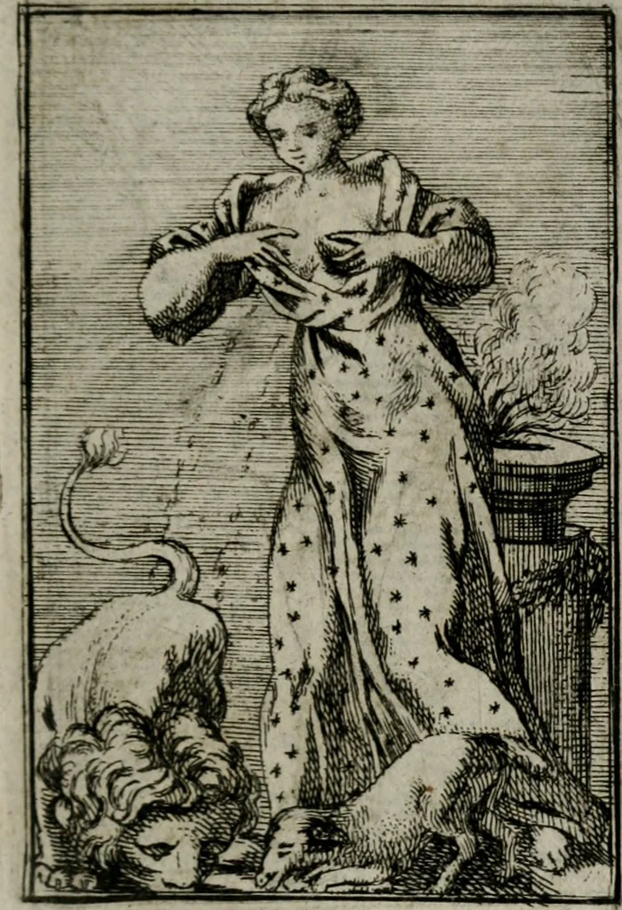 An illustration from Iconologie tirée de divers auteurs. Ouvrage utile aux gens de lettres, aux poëtes, aux artistes, & généralement à tous les amateurs des beaux-arts, 1766, leaf 86