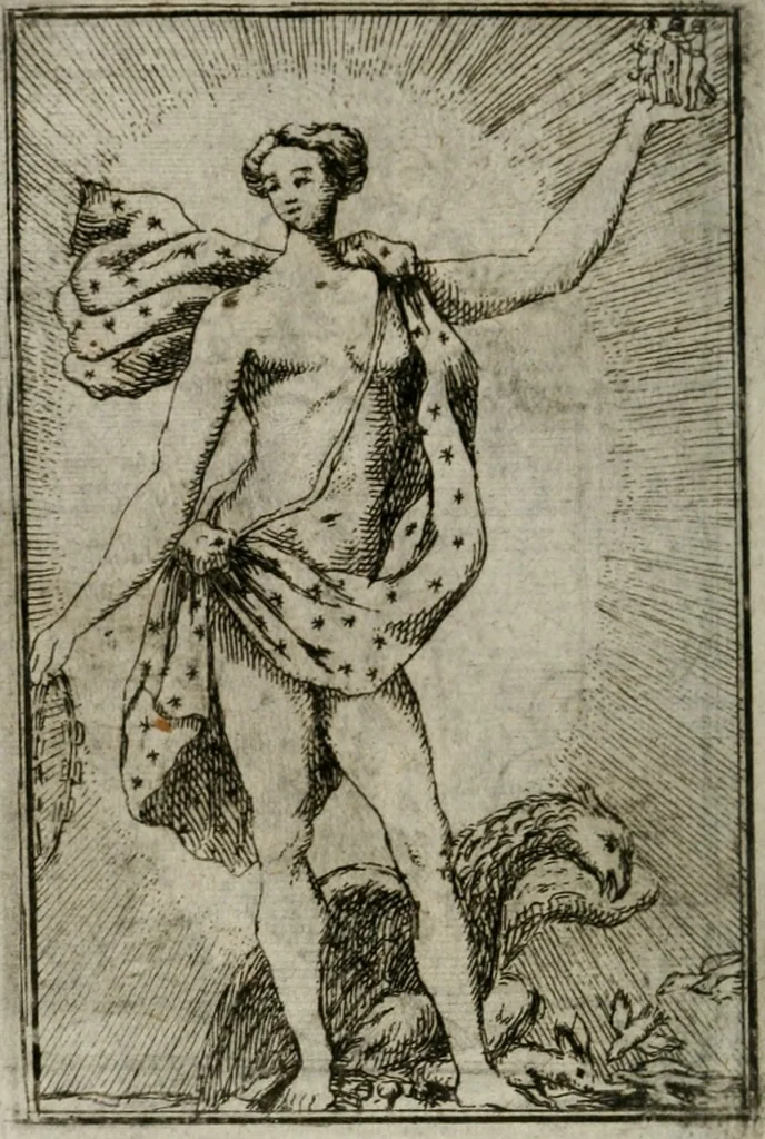 An illustration from Iconologie tirée de divers auteurs. Ouvrage utile aux gens de lettres, aux poëtes, aux artistes, & généralement à tous les amateurs des beaux-arts, 1766, leaf 87