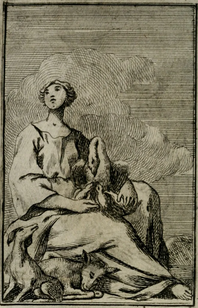 An illustration from Iconologie tirée de divers auteurs. Ouvrage utile aux gens de lettres, aux poëtes, aux artistes, & généralement à tous les amateurs des beaux-arts, 1766, leaf 89