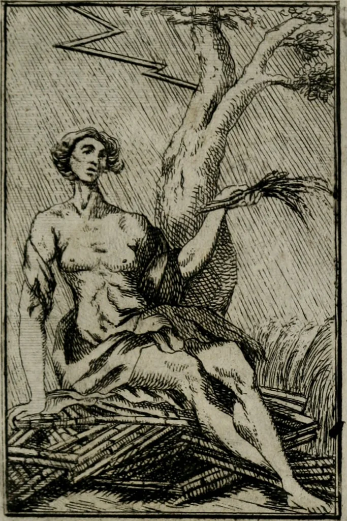 An illustration from Iconologie tirée de divers auteurs. Ouvrage utile aux gens de lettres, aux poëtes, aux artistes, & généralement à tous les amateurs des beaux-arts, 1766, leaf 90
