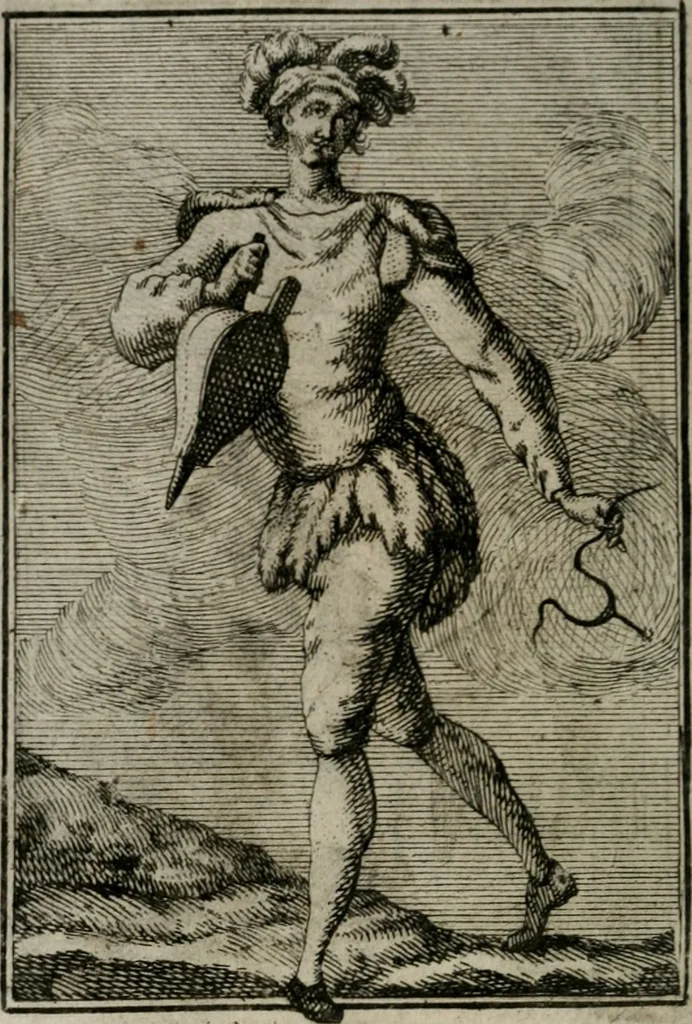 An illustration from Iconologie tirée de divers auteurs. Ouvrage utile aux gens de lettres, aux poëtes, aux artistes, & généralement à tous les amateurs des beaux-arts, 1766, leaf 93
