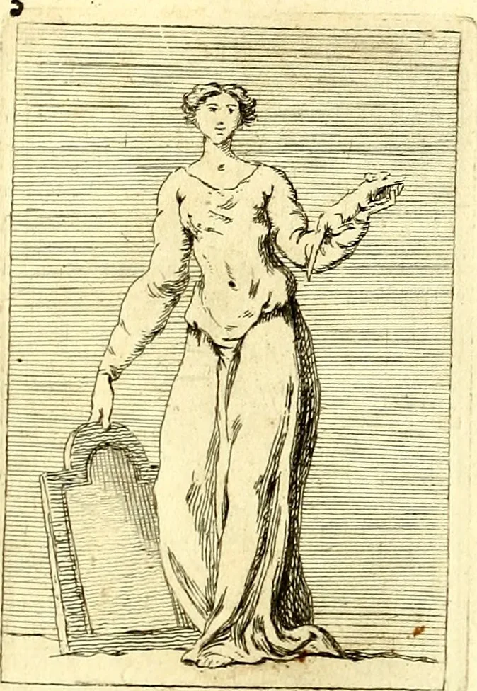 An illustration from Iconologie tirée de divers auteurs : ouvrage utile aux gens de lettres, aux poëtes, aux artistes, & généralement à tous les amateurs des beaux arts, 1759, leaf 100