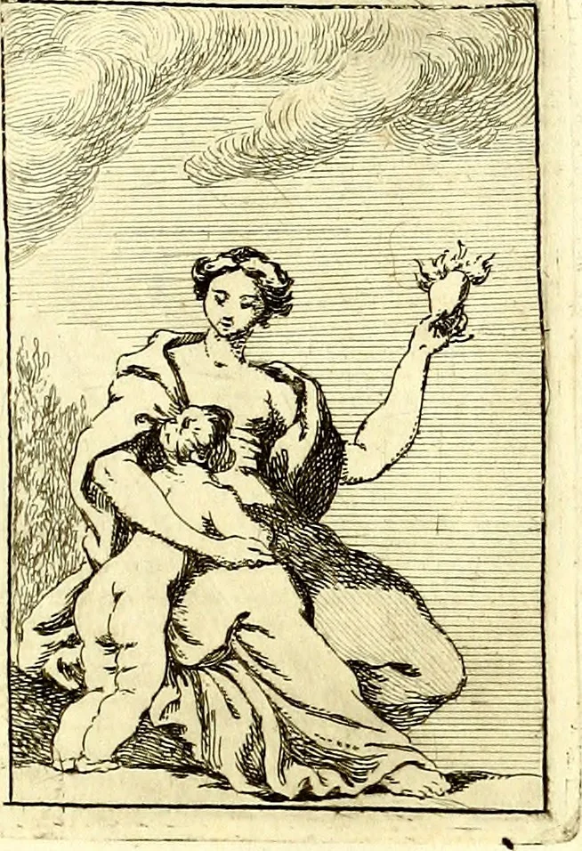 An illustration from Iconologie tirée de divers auteurs : ouvrage utile aux gens de lettres, aux poëtes, aux artistes, & généralement à tous les amateurs des beaux arts, 1759, leaf 112