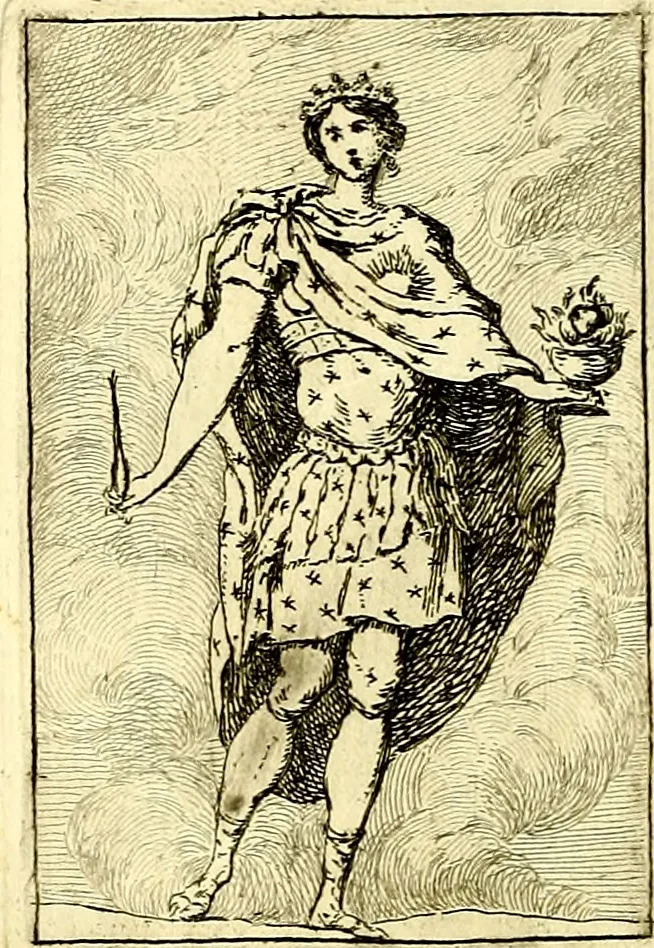 An illustration from Iconologie tirée de divers auteurs : ouvrage utile aux gens de lettres, aux poëtes, aux artistes, & généralement à tous les amateurs des beaux arts, 1759, leaf 117