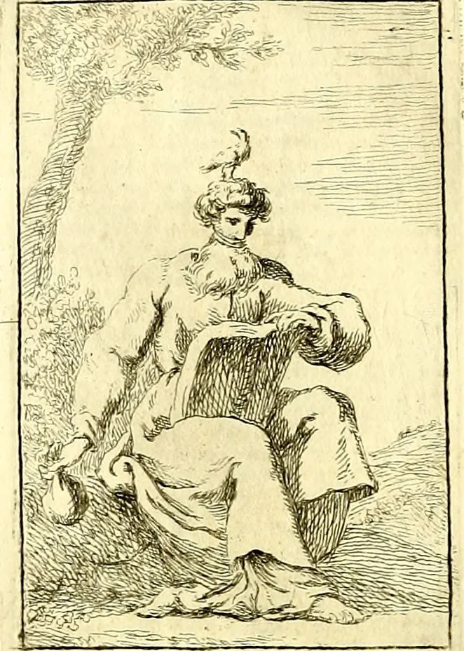 An illustration from Iconologie tirée de divers auteurs : ouvrage utile aux gens de lettres, aux poëtes, aux artistes, & généralement à tous les amateurs des beaux arts, 1759, leaf 129