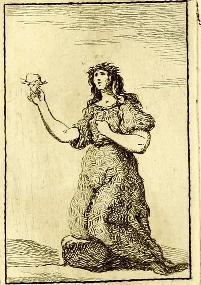 An illustration from Iconologie tirée de divers auteurs : ouvrage utile aux gens de lettres, aux poëtes, aux artistes, & généralement à tous les amateurs des beaux arts, 1759, leaf 130