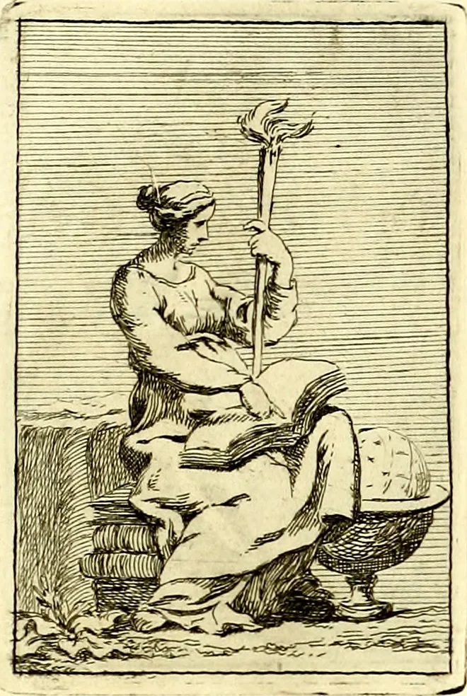An illustration from Iconologie tirée de divers auteurs : ouvrage utile aux gens de lettres, aux poëtes, aux artistes, & généralement à tous les amateurs des beaux arts, 1759, leaf 138